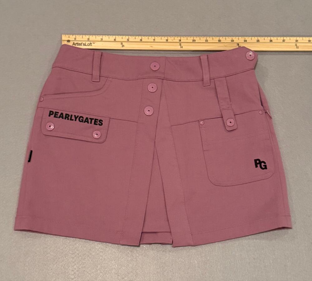 Pearly Gates Women’s Pink/purple Golf Skort Size small- Logo Embroidered